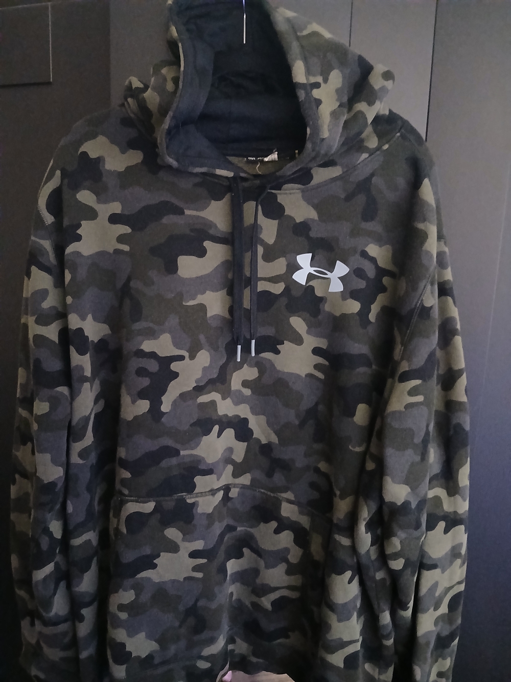 Under Armour Olive Green & Black Camo Hoodie